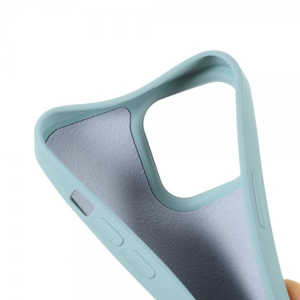 X-Level iPhone 14 Pro Kuori Liquid Silicone Turkoosi