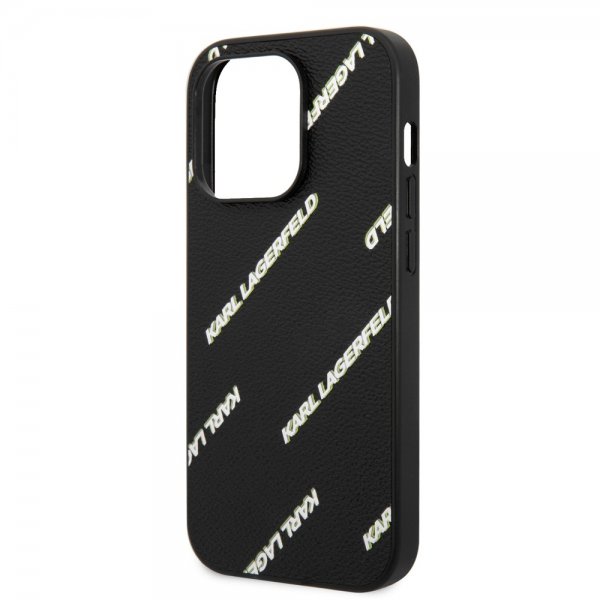Karl Lagerfeld iPhone 14 Pro Kuori Logomania Musta