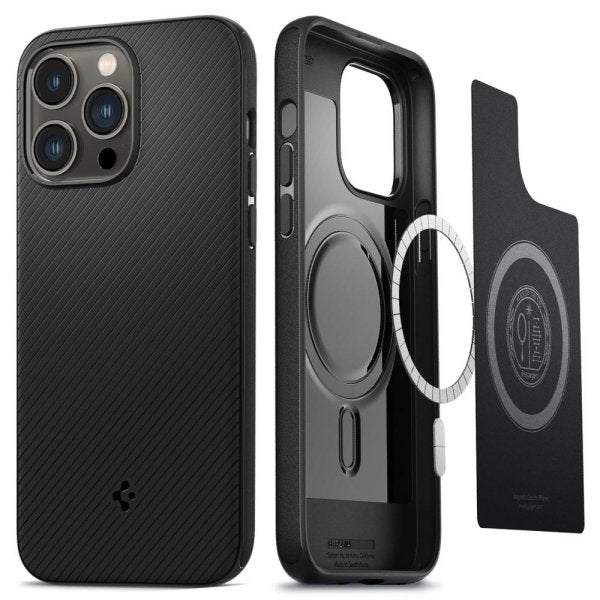 Spigen iPhone 14 Pro -suojakuori Mag Armor MagFit Matte Black