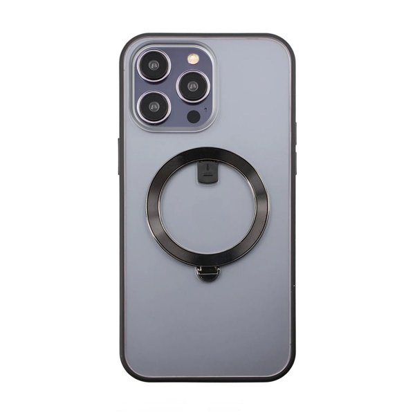 Rvelon iPhone 14 Pro -kuori MagSafe-renkaalla, musta