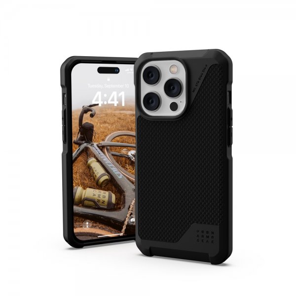 Urban Armor Gear (UAG) iPhone 14 Pro -suojakuori Metropolis LT MagSafe, Kevlar Black