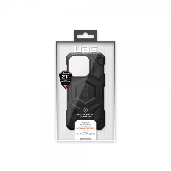 Urban Armor Gear (UAG) iPhone 14 Pro -suojakuori Monarch Pro MagSafe, musta