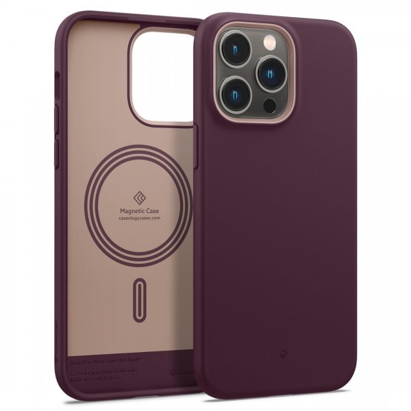 Caseology iPhone 14 Pro -suojakuori Nano Pop Mag Burgundy Bean