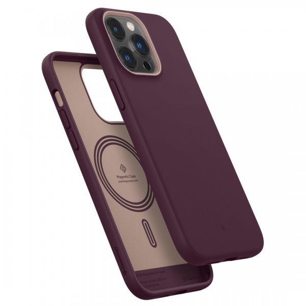 Caseology iPhone 14 Pro -suojakuori Nano Pop Mag Burgundy Bean