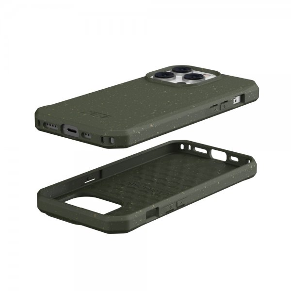 Urban Armor Gear (UAG) iPhone 14 Pro -kuori Outback Biodegradable Cover Olive