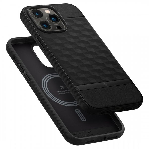 Caseology iPhone 14 Pro -suojakuori Parallax Mag Matte Black