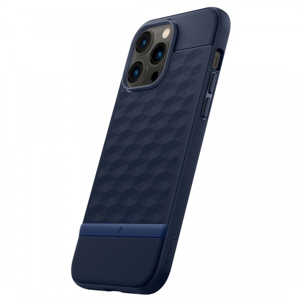 Caseology iPhone 14 Pro -suojakuori Parallax Mag Midnight Blue