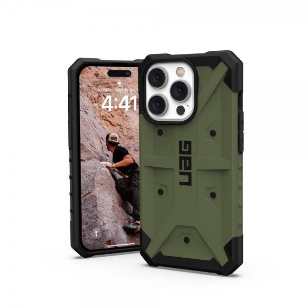 Urban Armor Gear (UAG) iPhone 14 Pro -suojakuori Pathfinder, oliivi