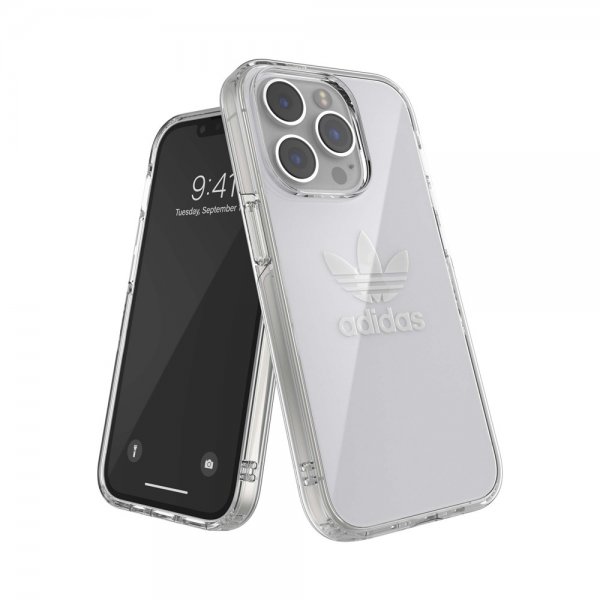 Adidas iPhone 14 Pro -suojakuori, kirkas, läpinäkyvä
