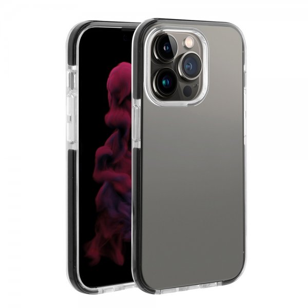 Vivanco iPhone 14 Pro Kuori Rock Solid Musta Läpinäkyvä