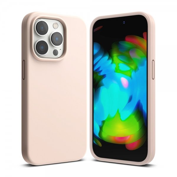 Ringke iPhone 14 Pro Silikonikuori Pink Sand