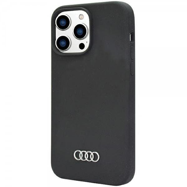 Audi iPhone 14 Pro Silikonikuori Musta