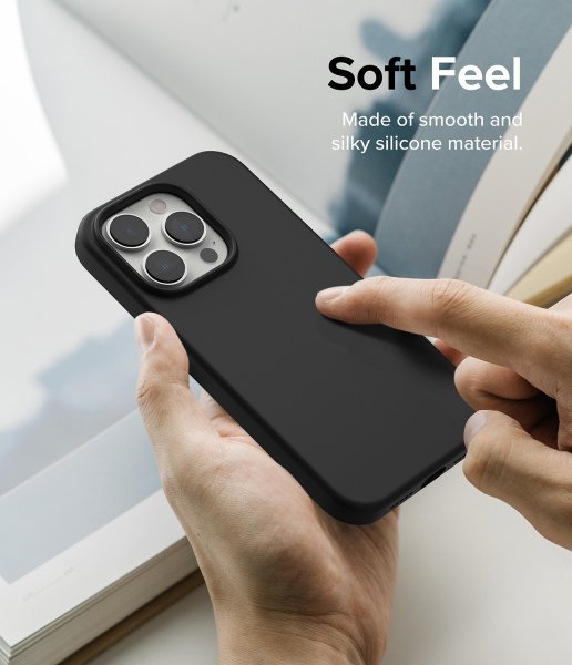 Ringke iPhone 14 Pro -silikonikuori, musta