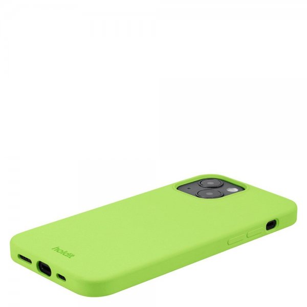 holdit iPhone 13/iPhone 14 kuori silikoni Acid Green