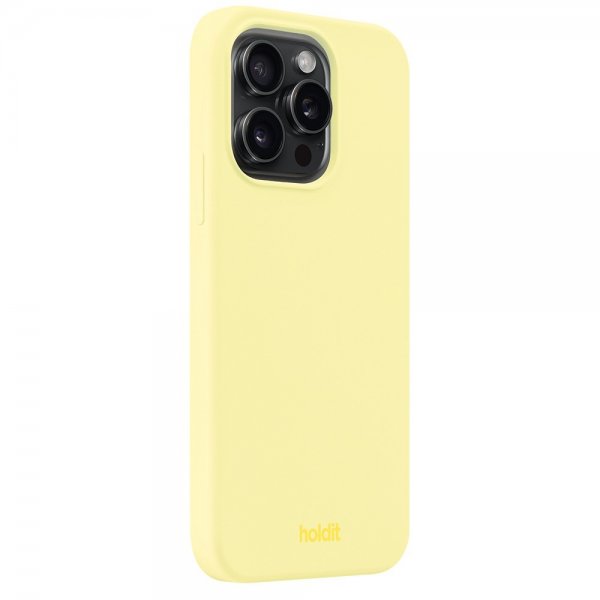 Holdit iPhone 14 Pro Silikonikuori Lemonade
