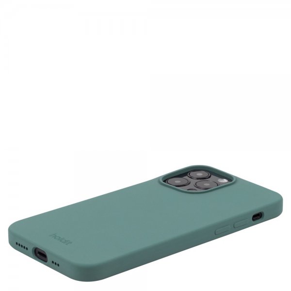 holdit iPhone 14 Pro -silikonikuori, Moss Green