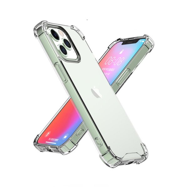 iPhone 14 Pro -iskunkestävä läpinäkyvä suojakuori