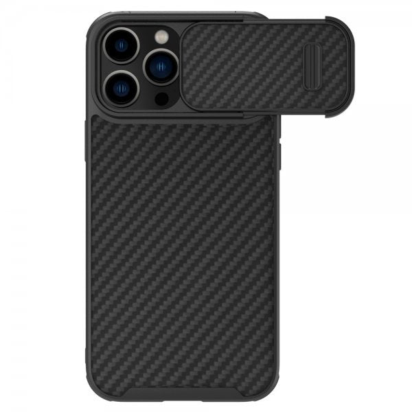 Nillkin iPhone 14 Pro -suojakuori Synthetic Fiber, musta