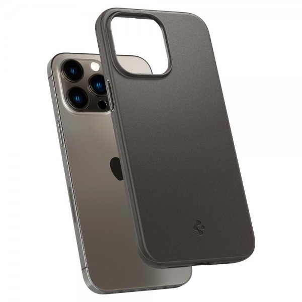 Spigen iPhone 14 Pro Thin Fit -suojakuori, Gunmetal