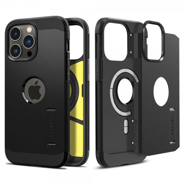 Spigen iPhone 14 Pro -suojakuori Tough Armor MagFit, musta