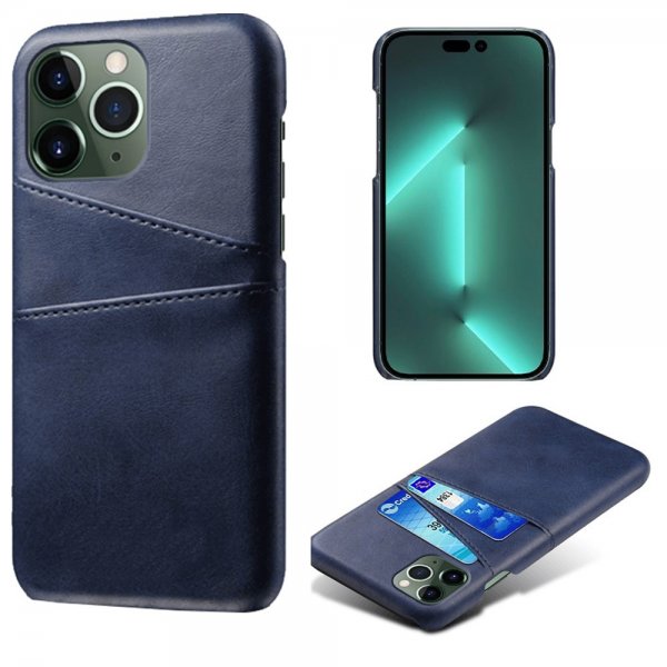 iPhone 14 Pro -kotelo, kaksi korttipaikkaa, sininen