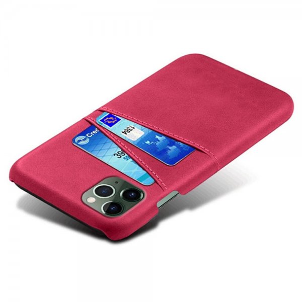 iPhone 14 Pro -suojakuori, jossa kaksi korttipaikkaa, magenta
