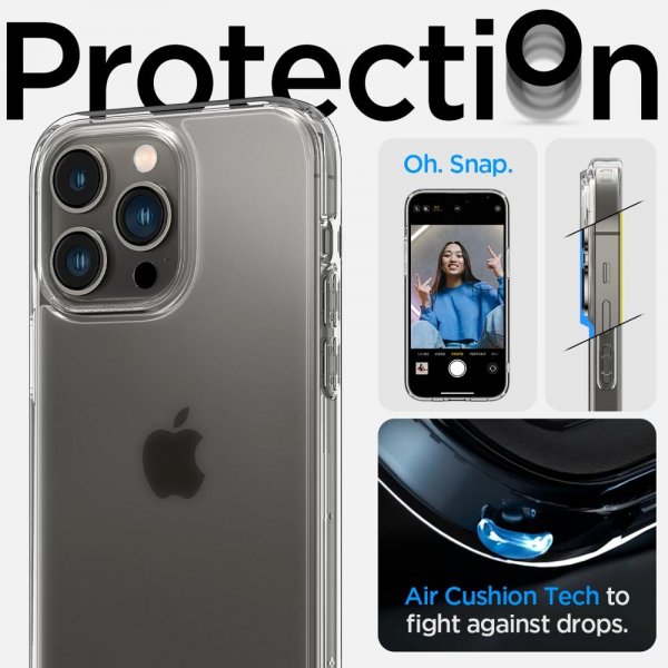 Spigen iPhone 14 Pro -suojakuori, Ultra Hybrid Frost Clear