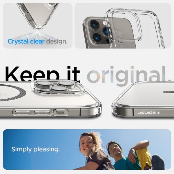 Spigen iPhone 14 Pro -suojakuori Ultra Hybrid MagFit Carbon Fiber
