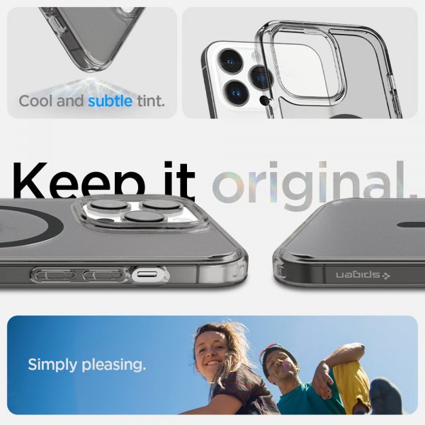 Spigen iPhone 14 Pro -suojakuori Ultra Hybrid MagFit Frost Black
