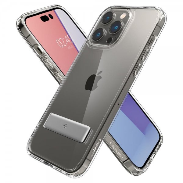 Spigen iPhone 14 Pro -suojakuori Ultra Hybrid S Crystal Clear