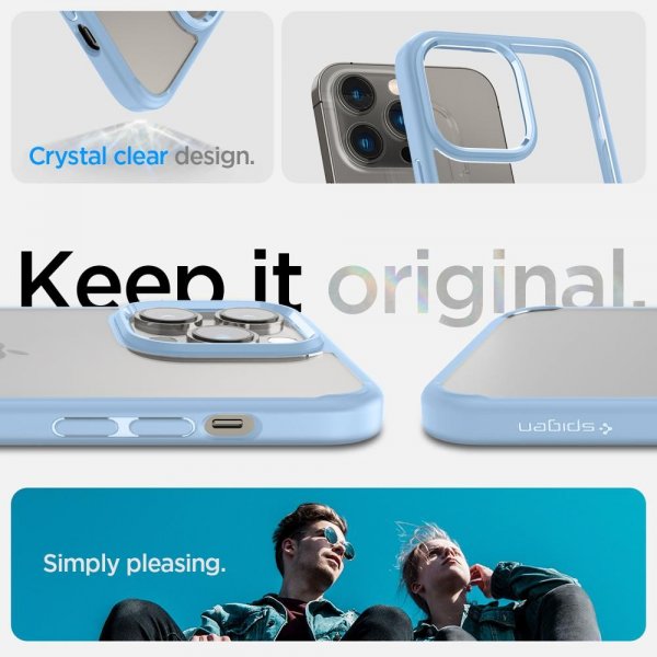 Spigen iPhone 14 Pro -suojakuori, Ultra Hybrid, Sierra Blue