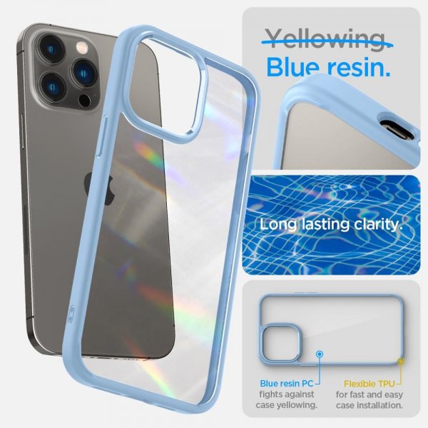 Spigen iPhone 14 Pro -suojakuori, Ultra Hybrid, Sierra Blue