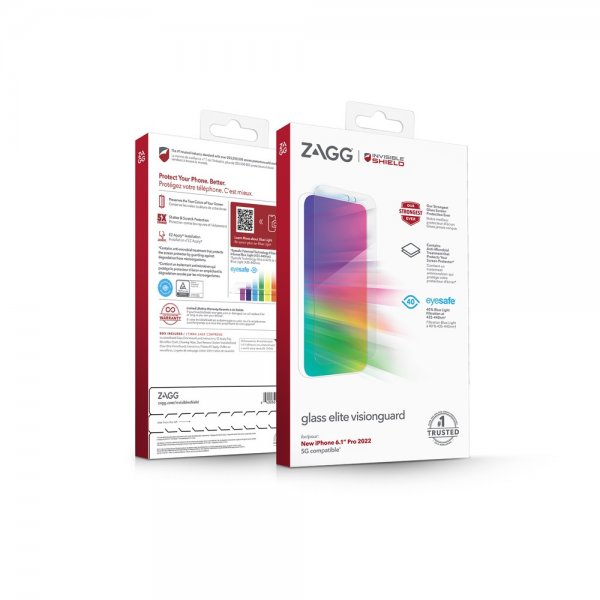 ZAGG InvisibleShield iPhone 14 Pro -näytönsuoja Glass Elite VisionGuard