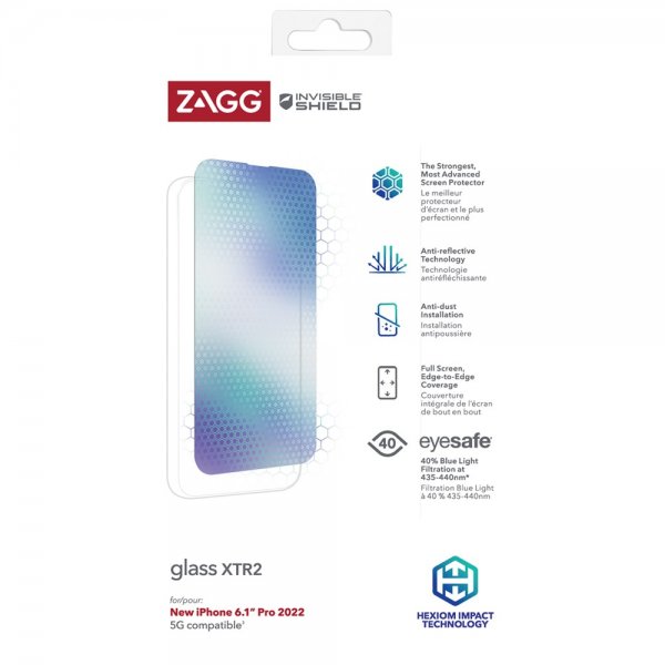 ZAGG InvisibleShield iPhone 14 Pro -näytönsuoja Glass XTR2