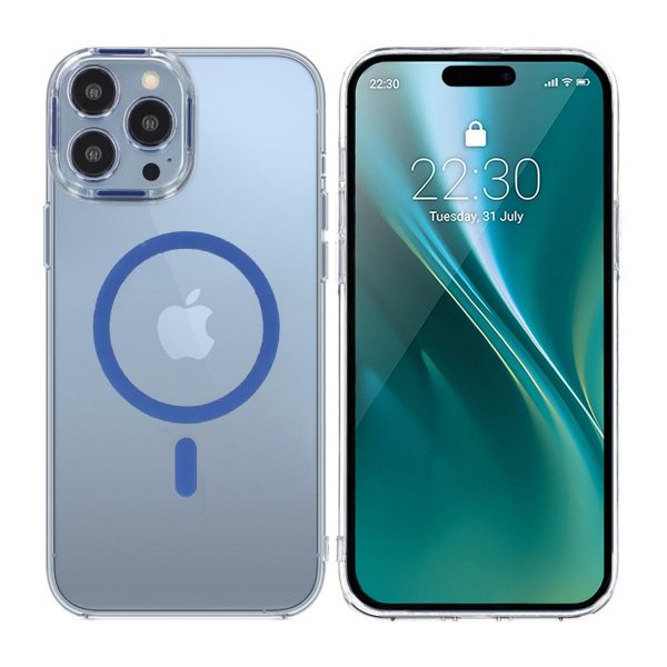 iPhone 14 Pro Kuori TPU MagSafe Sininen