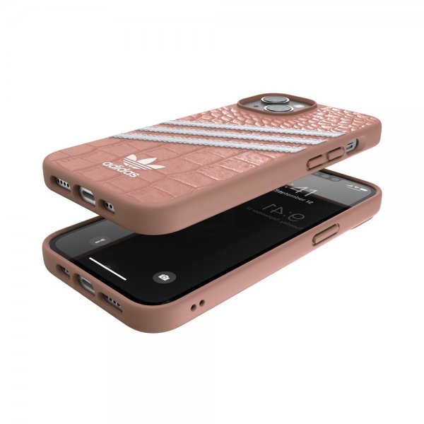 Adidas iPhone 14 -suojakuori 3 Stripes Snap Case Alligator Pink