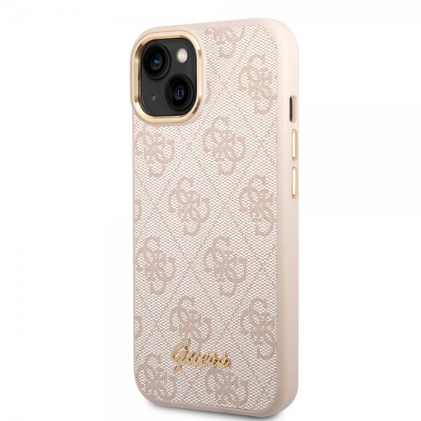 Guess iPhone 13/14/15 Kuori 4G Logo Pinkki