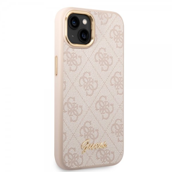 Guess iPhone 13/14/15 Kuori 4G Logo Pinkki