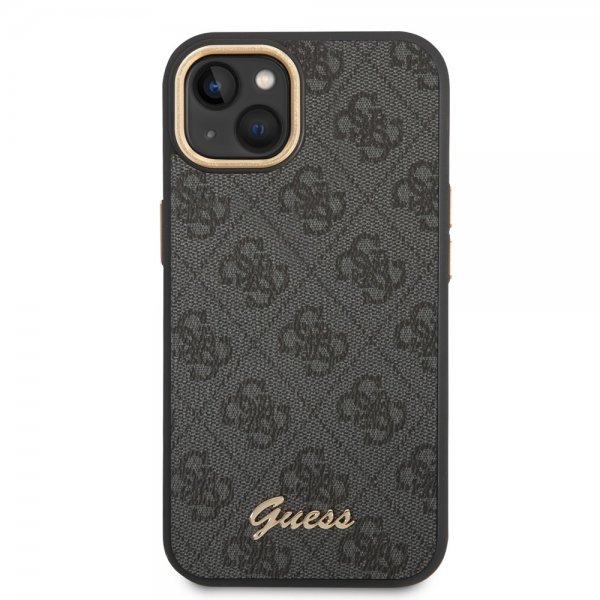 Guess iPhone 13/14/15 Kuori 4G Logo Musta