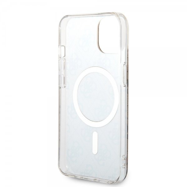 Guess iPhone 14 -suojakuori 4G Pattern MagSafe, ruskea