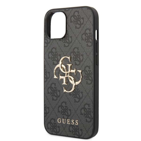 Guess iPhone 14 Suojakuori Big Metal Logo Harmaa