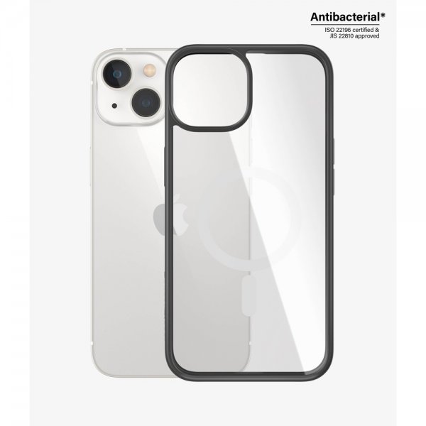 PanzerGlass iPhone 13/iPhone 14 -suojakuori ClearCase Black Edition MagSafe