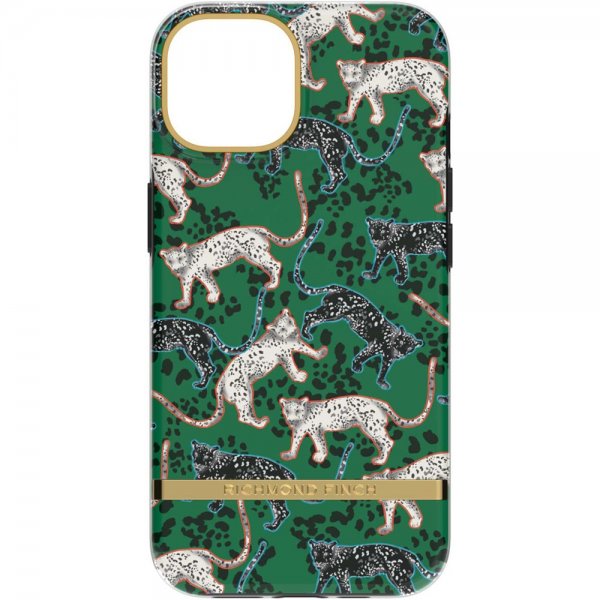 Richmond & Finch iPhone 14 -kuori, Green Leopard