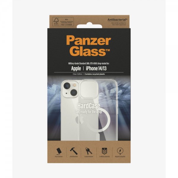 PanzerGlass iPhone 13/iPhone 14 kuori HardCase MagSafe läpinäkyvä