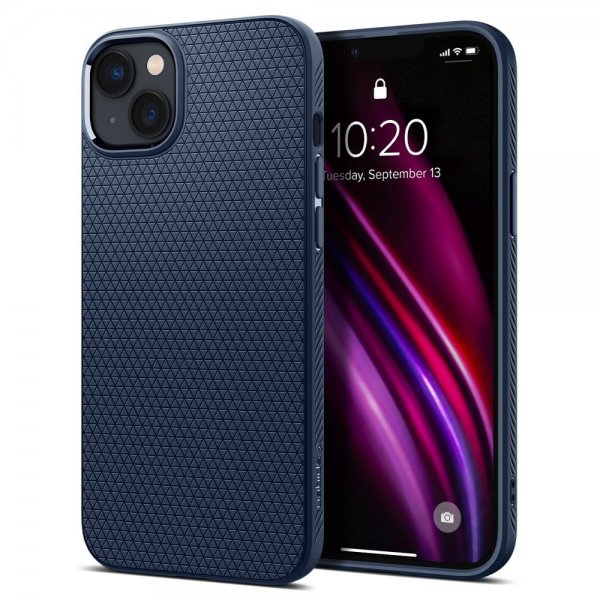 Spigen iPhone 14 Suojakuori Liquid Air Navy Blue
