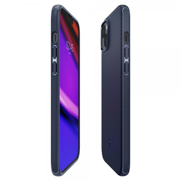 Spigen iPhone 14 -suojakuori Mag Armor MagFit Navy Blue