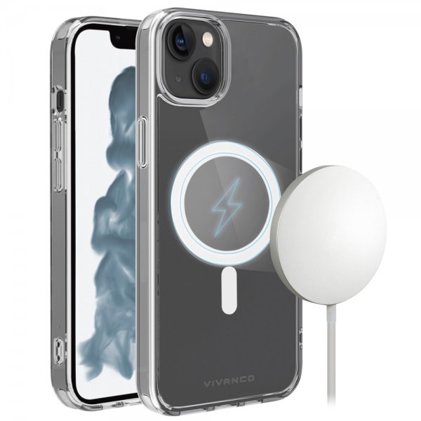 Vivanco iPhone 14 Suojakuori Mag Steady Transparent