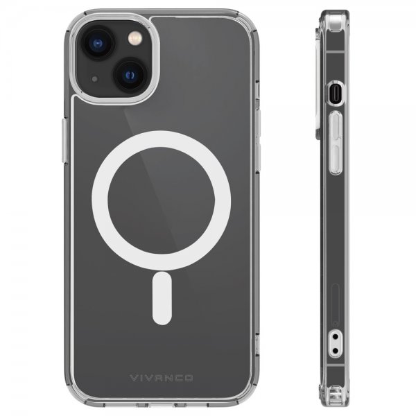 Vivanco iPhone 14 Suojakuori Mag Steady Transparent