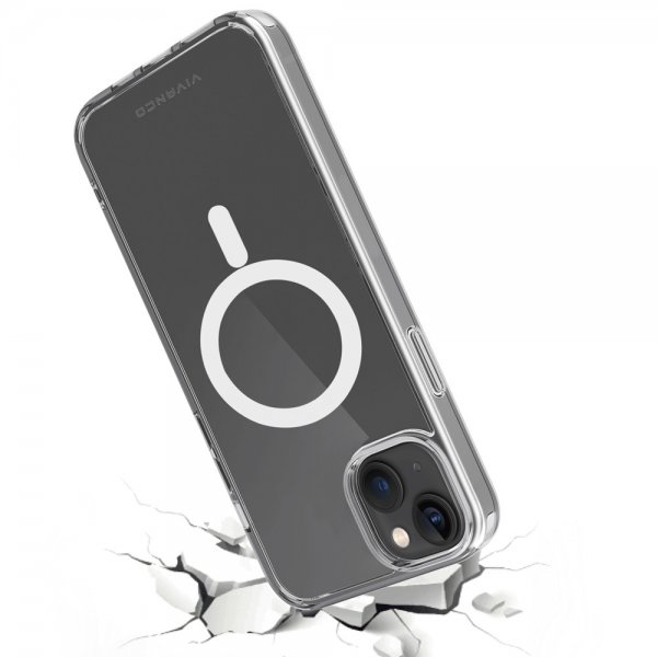 Vivanco iPhone 14 Suojakuori Mag Steady Transparent