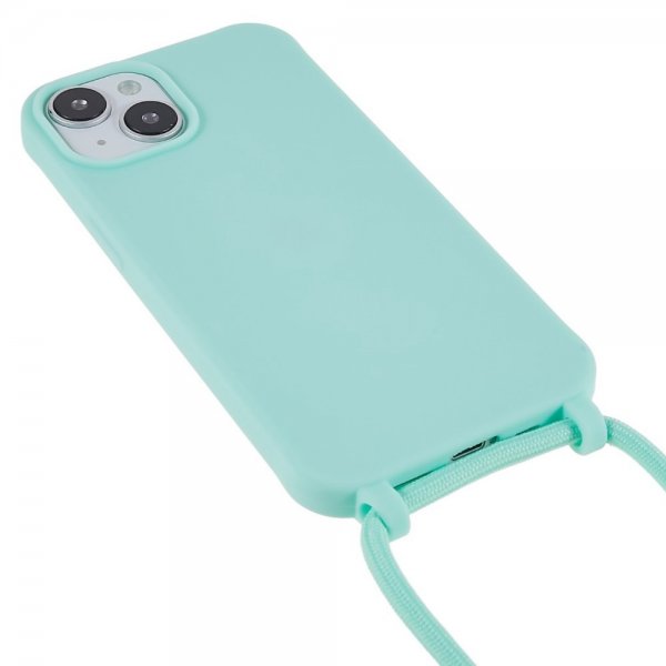 iPhone 14 kuori hihnalla vihreä